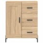 Aparador alto madera contrachapada color roble 69,5x34x180 cm de vidaXL, Aparadores - Ref: Foro24-3200012, Precio: 174,14 €, ...