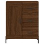 Aparador alto madera contrachapada marrón roble 69,5x34x180 cm de vidaXL, Aparadores - Ref: Foro24-3200016, Precio: 179,06 €,...