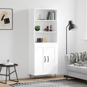 Tall white plywood sideboard 69.5x34x180 cm by vidaXL, Sideboards - Ref: Foro24-3189949, Price: 149,97 €, Discount: %