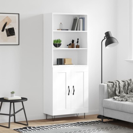 Tall white plywood sideboard 69.5x34x180 cm by vidaXL, Sideboards - Ref: Foro24-3189949, Price: 150,42 €, Discount: %