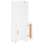 Tall white plywood sideboard 69.5x34x180 cm by vidaXL, Sideboards - Ref: Foro24-3189949, Price: 150,42 €, Discount: %