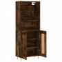 Tall smoked oak plywood sideboard 69.5x34x180 cm by vidaXL, Sideboards - Ref: Foro24-3189954, Price: 125,33 €, Discount: %