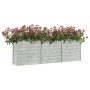 Arriate de acero galvanizado plateado 240x40x77 cm de vidaXL, Maceteros y jardineras - Ref: Foro24-316887, Precio: 83,01 €, D...