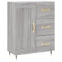 High sideboard sonoma gray plywood 69.5x34x180 cm by vidaXL, Sideboards - Ref: Foro24-3198647, Price: 178,68 €, Discount: %