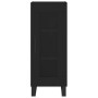 Aparador de madera contrachapada negro 34,5x34x180 cm de vidaXL, Aparadores - Ref: Foro24-3189918, Precio: 94,77 €, Descuento: %