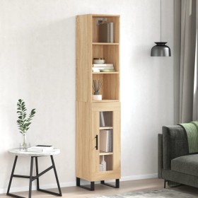 Sonoma oak plywood sideboard 34.5x34x180 cm by vidaXL, Sideboards - Ref: Foro24-3189920, Price: 95,81 €, Discount: %