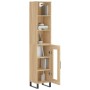 Aparador de madera contrachapada roble Sonoma 34,5x34x180 cm de vidaXL, Aparadores - Ref: Foro24-3189920, Precio: 95,90 €, De...