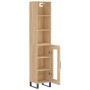 Aparador de madera contrachapada roble Sonoma 34,5x34x180 cm de vidaXL, Aparadores - Ref: Foro24-3189920, Precio: 95,90 €, De...