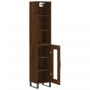 Aparador alto madera contrachapada roble marrón 34,5x34x180 cm de vidaXL, Aparadores - Ref: Foro24-3189924, Precio: 94,34 €, ...