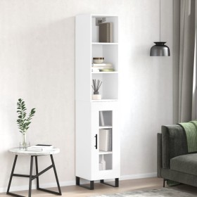 Tall white plywood sideboard 34.5x34x180 cm by vidaXL, Sideboards - Ref: Foro24-3189917, Price: 92,92 €, Discount: %