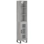 Aparador alto madera contrachapada gris Sonoma 34,5x34x180 cm de vidaXL, Aparadores - Ref: Foro24-3189923, Precio: 94,99 €, D...