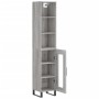 Aparador alto madera contrachapada gris Sonoma 34,5x34x180 cm de vidaXL, Aparadores - Ref: Foro24-3189923, Precio: 94,99 €, D...