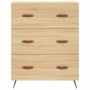 Aparador alto madera contrachapada color roble 69,5x34x180 cm de vidaXL, Aparadores - Ref: Foro24-3199724, Precio: 163,02 €, ...