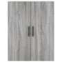 Aparador alto madera contrachapada gris sonoma 69,5x34x180 cm de vidaXL, Aparadores - Ref: Foro24-3196097, Precio: 141,99 €, ...