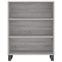 Aparador alto madera contrachapada gris sonoma 69,5x34x180 cm de vidaXL, Aparadores - Ref: Foro24-3196097, Precio: 141,99 €, ...