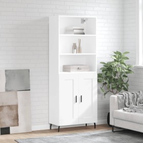 Tall white plywood sideboard 69.5x34x180 cm by vidaXL, Sideboards - Ref: Foro24-3189973, Price: 139,99 €, Discount: %