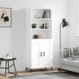 Aparador alto madera contrachapada blanco 69,5x34x180 cm de vidaXL, Aparadores - Ref: Foro24-3189957, Precio: 154,36 €, Descu...