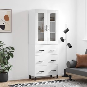 High glossy white plywood sideboard 69.5x34x180 cm by vidaXL, Sideboards - Ref: Foro24-3198427, Price: 212,08 €, Discount: %