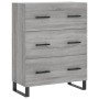 Aparador alto madera contrachapada gris sonoma 69,5x34x180 cm de vidaXL, Aparadores - Ref: Foro24-3198431, Precio: 200,99 €, ...