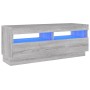 TV cabinet with LED lights Sonoma gray 100x35x40 cm by vidaXL, TV Furniture - Ref: Foro24-815721, Price: 57,78 €, Discount: %