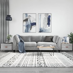 Coffee tables 2 units Sonoma gray engineered wood 50x50x40 cm by vidaXL, Coffee table - Ref: Foro24-829345, Price: 71,99 €, D...