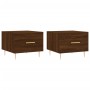 Coffee tables 2 pcs oak brown engineered wood 50x50x40cm by vidaXL, Coffee table - Ref: Foro24-829379, Price: 69,99 €, Discou...