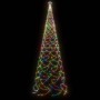 Weihnachtsbaum mit Metallstange 1400 bunte LEDs 5 m von vidaXL, Weihnachtsbäume - Ref: Foro24-328638, Preis: 123,99 €, Rabatt: %