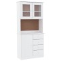 Aparador alto ALTA madera maciza de pino blanco 77x35x165 cm de vidaXL, Aparadores - Ref: Foro24-3187772, Precio: 252,33 €, D...