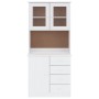 Aparador alto ALTA madera maciza de pino blanco 77x35x165 cm de vidaXL, Aparadores - Ref: Foro24-3187772, Precio: 252,33 €, D...