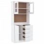 Aparador alto ALTA madera maciza de pino blanco 77x35x165 cm de vidaXL, Aparadores - Ref: Foro24-3187772, Precio: 252,33 €, D...