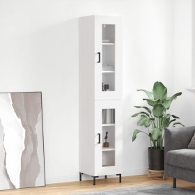 Tall white plywood sideboard 34.5x34x180 cm by vidaXL, Sideboards - Ref: Foro24-3199425, Price: 104,99 €, Discount: %