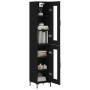 Black plywood sideboard 34.5x34x180 cm by vidaXL, Sideboards - Ref: Foro24-3199426, Price: 104,35 €, Discount: %