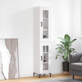 High glossy white plywood sideboard 34.5x34x180 cm by vidaXL, Sideboards - Ref: Foro24-3199427, Price: 110,99 €, Discount: %