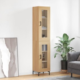 Sonoma oak plywood sideboard 34.5x34x180 cm by vidaXL, Sideboards - Ref: Foro24-3199428, Price: 101,48 €, Discount: %