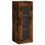 Aparador de madera contrachapada roble ahumado 34,5x34x180 cm de vidaXL, Aparadores - Ref: Foro24-3199430, Precio: 100,54 €, ...