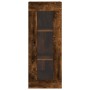 Aparador de madera contrachapada roble ahumado 34,5x34x180 cm de vidaXL, Aparadores - Ref: Foro24-3199430, Precio: 100,54 €, ...