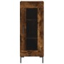 Aparador de madera contrachapada roble ahumado 34,5x34x180 cm de vidaXL, Aparadores - Ref: Foro24-3199430, Precio: 100,54 €, ...