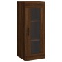 Aparador alto madera contrachapada roble marrón 34,5x34x180 cm de vidaXL, Aparadores - Ref: Foro24-3199432, Precio: 104,42 €,...