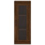 Aparador alto madera contrachapada roble marrón 34,5x34x180 cm de vidaXL, Aparadores - Ref: Foro24-3199432, Precio: 104,42 €,...