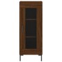 Aparador alto madera contrachapada roble marrón 34,5x34x180 cm de vidaXL, Aparadores - Ref: Foro24-3199432, Precio: 104,42 €,...