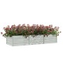 Arriate de acero galvanizado plateado 240x80x45 cm de vidaXL, Maceteros y jardineras - Ref: Foro24-316888, Precio: 49,04 €, D...