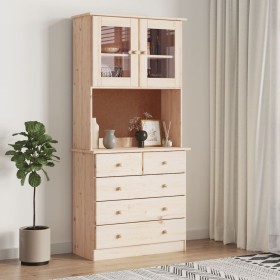 Aparador alto ALTA madera maciza de pino 77x35x165 cm de vidaXL, Aparadores - Ref: Foro24-3187779, Precio: 315,07 €, Descuent...