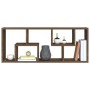 Oak brown engineered wood wall shelf 36x16x90 cm by vidaXL, Shelves and shelves - Ref: Foro24-815848, Price: 32,51 €, Discoun...