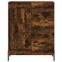 Aparador alto madera contrachapada roble ahumado 69,5x34x180 cm de vidaXL, Aparadores - Ref: Foro24-3200014, Precio: 175,99 €...