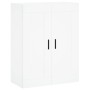 Aparador alto madera contrachapada blanco 69,5x34x180 cm de vidaXL, Aparadores - Ref: Foro24-3200017, Precio: 170,50 €, Descu...