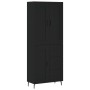 Aparador alto madera contrachapada negro 69,5x34x180 cm de vidaXL, Aparadores - Ref: Foro24-3200018, Precio: 171,60 €, Descue...