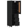 Aparador alto madera contrachapada negro 69,5x34x180 cm de vidaXL, Aparadores - Ref: Foro24-3200018, Precio: 171,60 €, Descue...