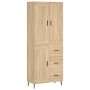 High oak-colored plywood sideboard 69.5x34x180 cm by vidaXL, Sideboards - Ref: Foro24-3200020, Price: 155,99 €, Discount: %