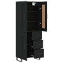 Tall black plywood sideboard 69.5x34x180 cm by vidaXL, Sideboards - Ref: Foro24-3200026, Price: 209,55 €, Discount: %