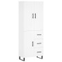 Aparador alto madera contrachapada blanco 69,5x34x180 cm de vidaXL, Aparadores - Ref: Foro24-3200025, Precio: 163,20 €, Descu...